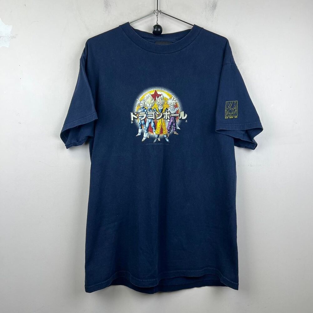 Vintage 1996 Dragon Ball Z Goku Vegeta Gohan Tee Shirt Size Large